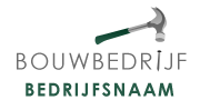 Logo bouwbedrijf donkergroen