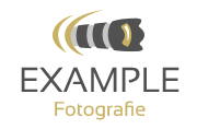 Goedkoop logo ontwerp voor fotografie - Goudkleurig en grijs