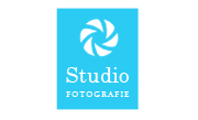 Fotostudio logo - turquoise-blauw