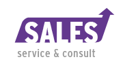 Sales logo donkerpaars